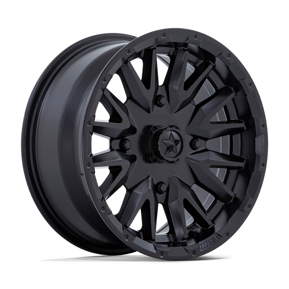 24X7 MSA Offroad Wheels M49 CREED MATTE BLACK 4X137