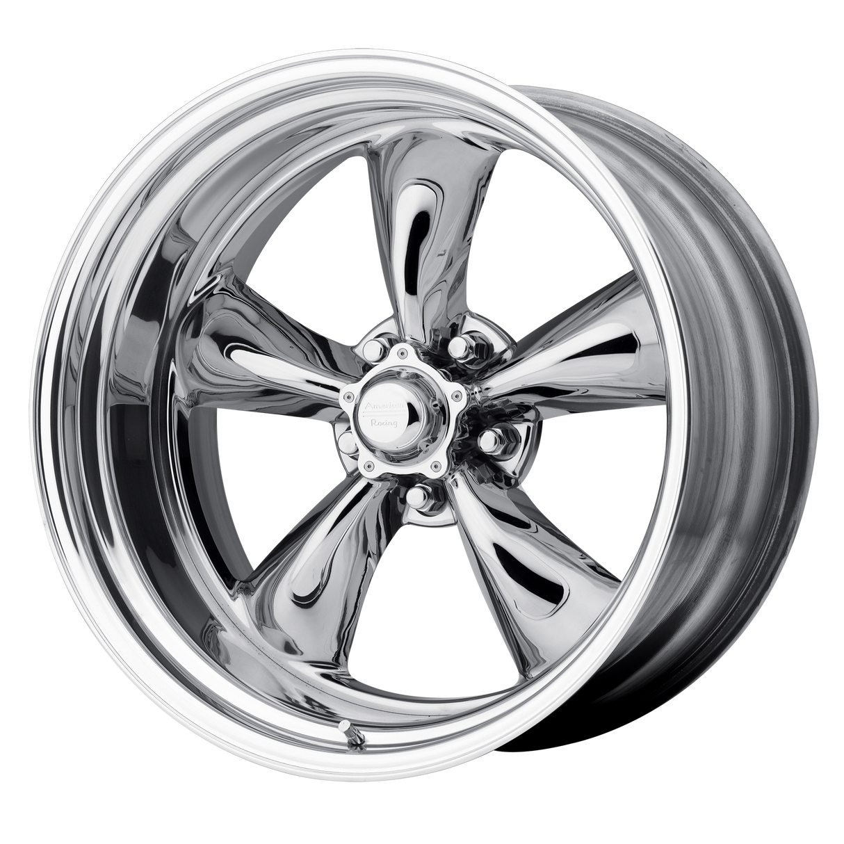 20X12 American Racing Vintage VN474 GASSER TWO-PIECE POLISHED 5X114.3