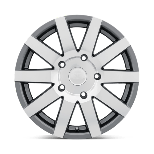 18X8 Black Rhino Hard Alloys JOURNEY GLOSS GUNMETAL W/ MIRROR CUT 5X130