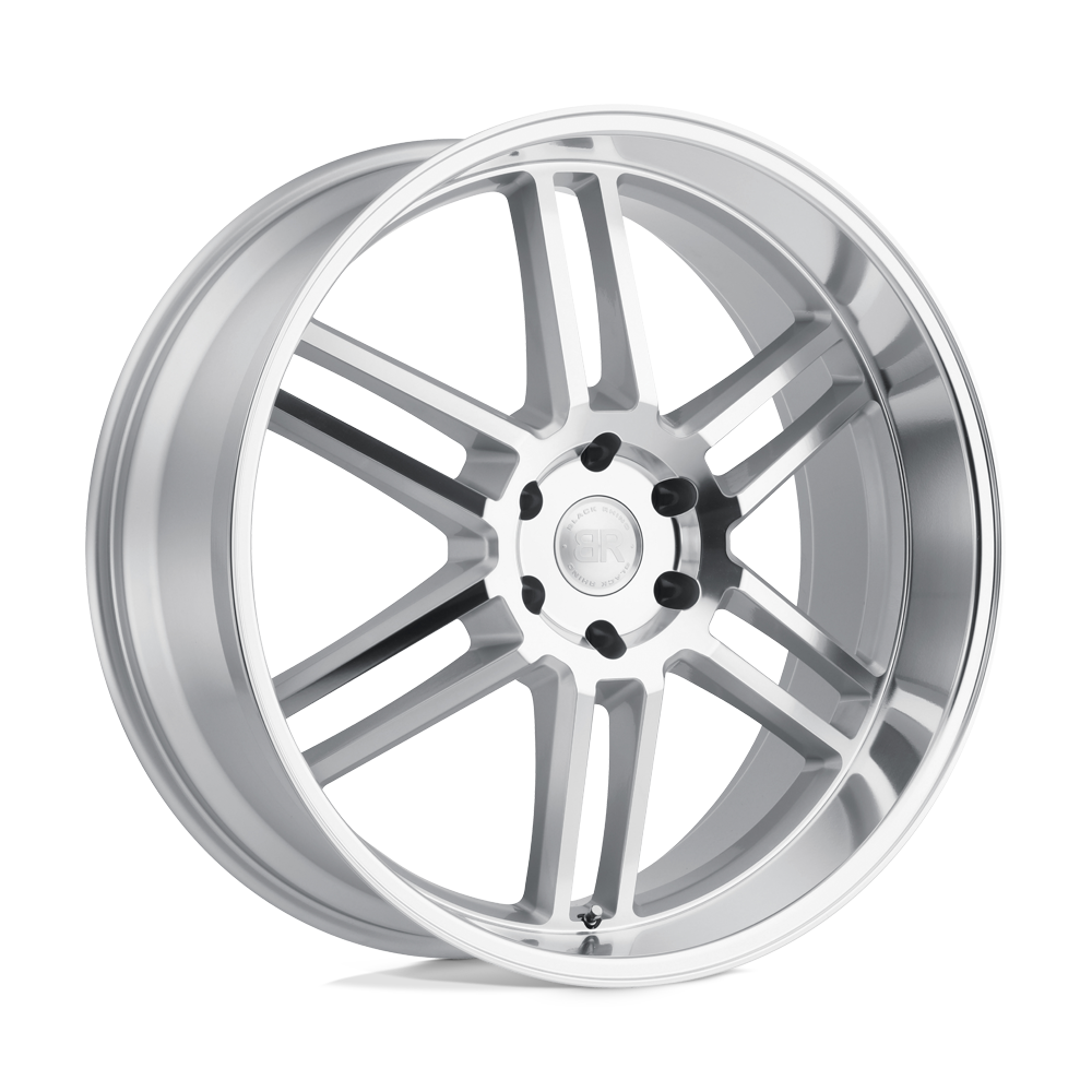 22X10 Black Rhino Hard Alloys KATAVI SILVER W/ MIRROR-CUT FACE 5X114.3