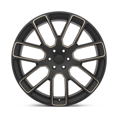 22X9.5 Black Rhino Hard Alloys KUNENE MATTE BLACK W/ DARK TINT SPOKE 6X135