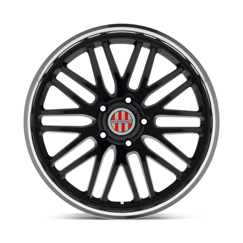 20" Victor Equipment LEMANS GLOSS BLACK W/ MIRROR CUT LIP 5X130