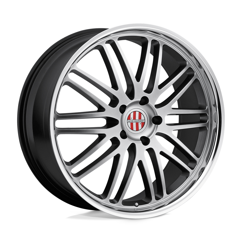 18" Victor Equipment LEMANS HYPER SILVER W/ MIRROR CUT LIP 5X130