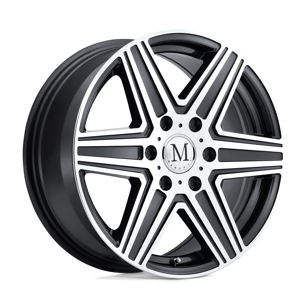 20X10 Mandrus ATLAS GUNMETAL W MIRROR CUT FACE&LIP 5X112