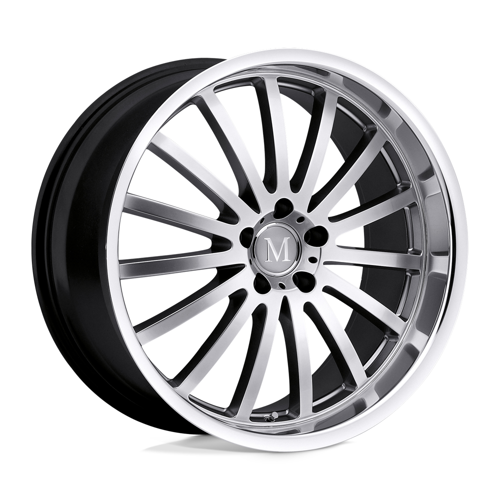 19X9.5 Mandrus MILLENIUM HYPER SILVER W/ MIRROR CUT LIP 5X112