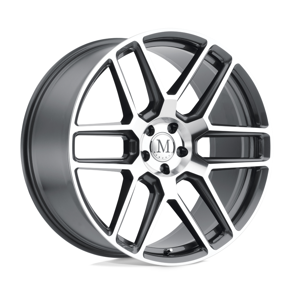 20" Mandrus OTTO GUNMETAL W/ MIRROR CUT FACE 5X112