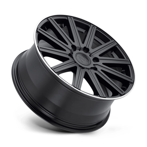 18" Mandrus STARK MATTE BLACK W/ MACHINED LIP 6X130