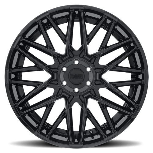 20" Black Rhino Hard Alloys MOROCCO GLOSS BLACK 6X139.7