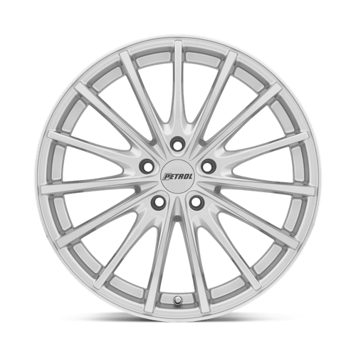 19" Petrol P3A SILVER W/ MACHINED CUT FACE 5X108