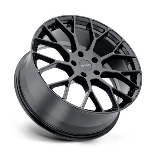 19X8 Petrol P2B GLOSS BLACK 5X108