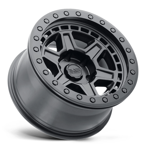 17" Black Rhino Hard Alloys RENO MATTE BLACK W/ BRASS BOLTS 6X135