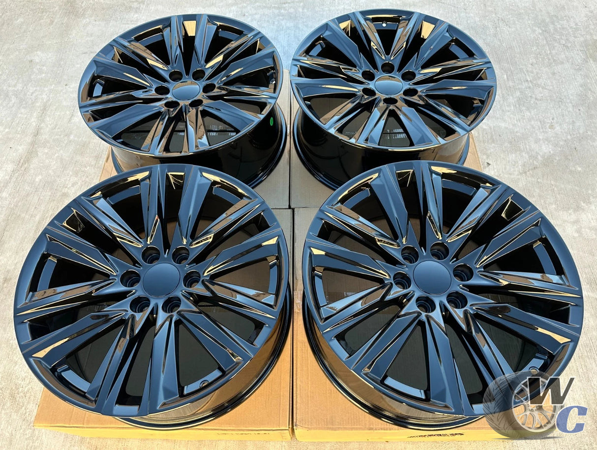 22” Wheels Fit Cadillac Escalade 1999–2026 | OE Style Rims | Gloss Black | Set of 4