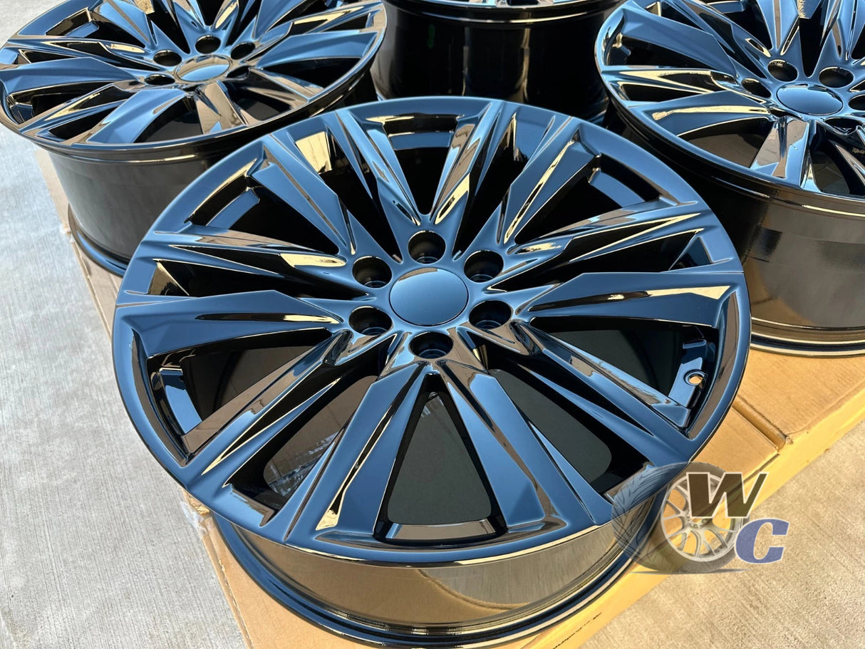 22” Wheels Fit Cadillac Escalade 1999–2026 | OE Style Rims | Gloss Black | Set of 4