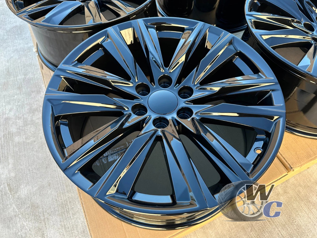 22” Wheels Fit Cadillac Escalade 1999–2026 | OE Style Rims | Gloss Black | Set of 4