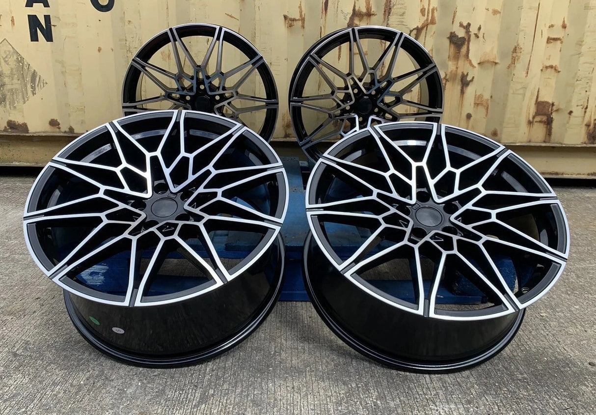 19” Rims - Made to Fit BMW 330i, 330i xDrive, 330e, 330e xDrive, M340i, M340i xDrive, M3, M3 Competition | OE Style | 2020 2021 2022 2023 2024 2025 2026 | 19x8.5/9.5 Wheels Brand New - Model 48