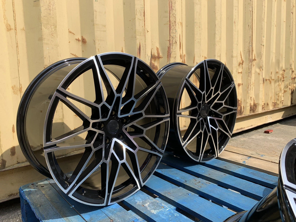 20” Rims – Made to Fit BMW 330i, 330i xDrive, M340i, M340i xDrive, 330e, 330e xDrive, M3, M3 Competition, M3 xDrive Competition | OE Style | 2018 2019 2020 2021 2022 2023 2024 2025 2026 20x8.5/9.5 Wheels Brand New – Model 2