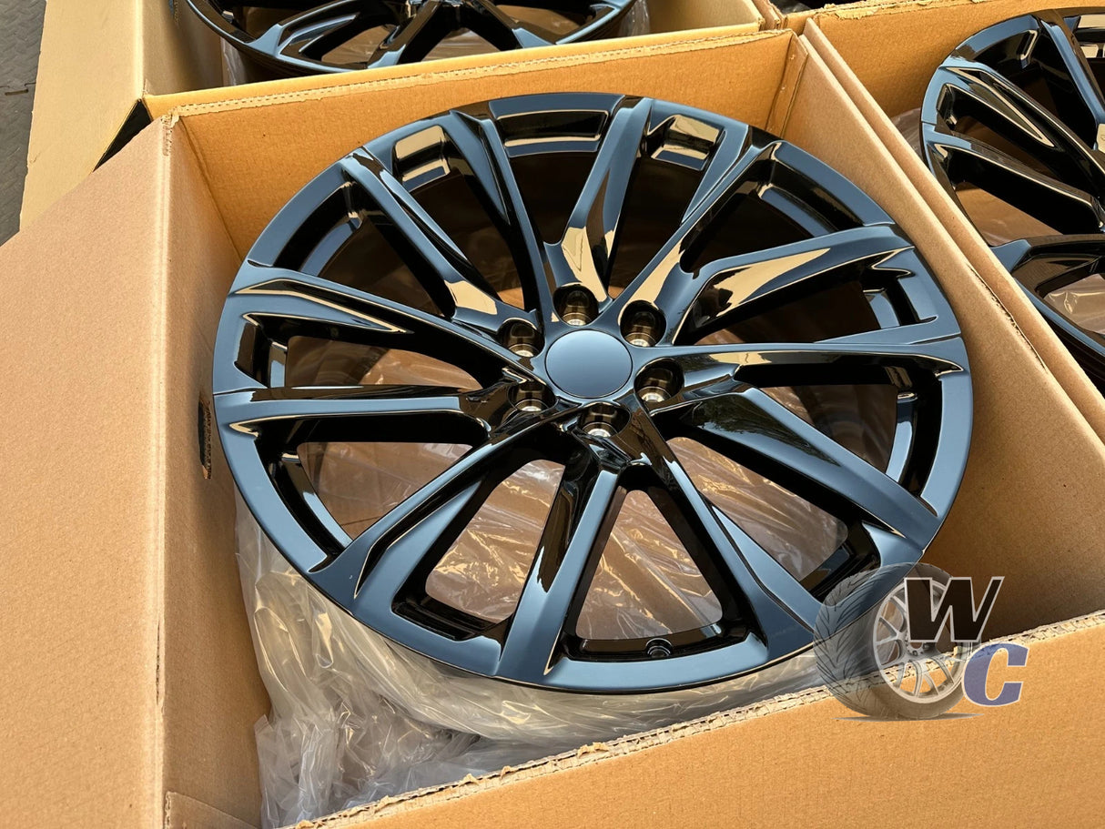 20” Wheels Fit Cadillac Escalade 1999–2026 | OE Style Rims | Gloss Black | Set of 4