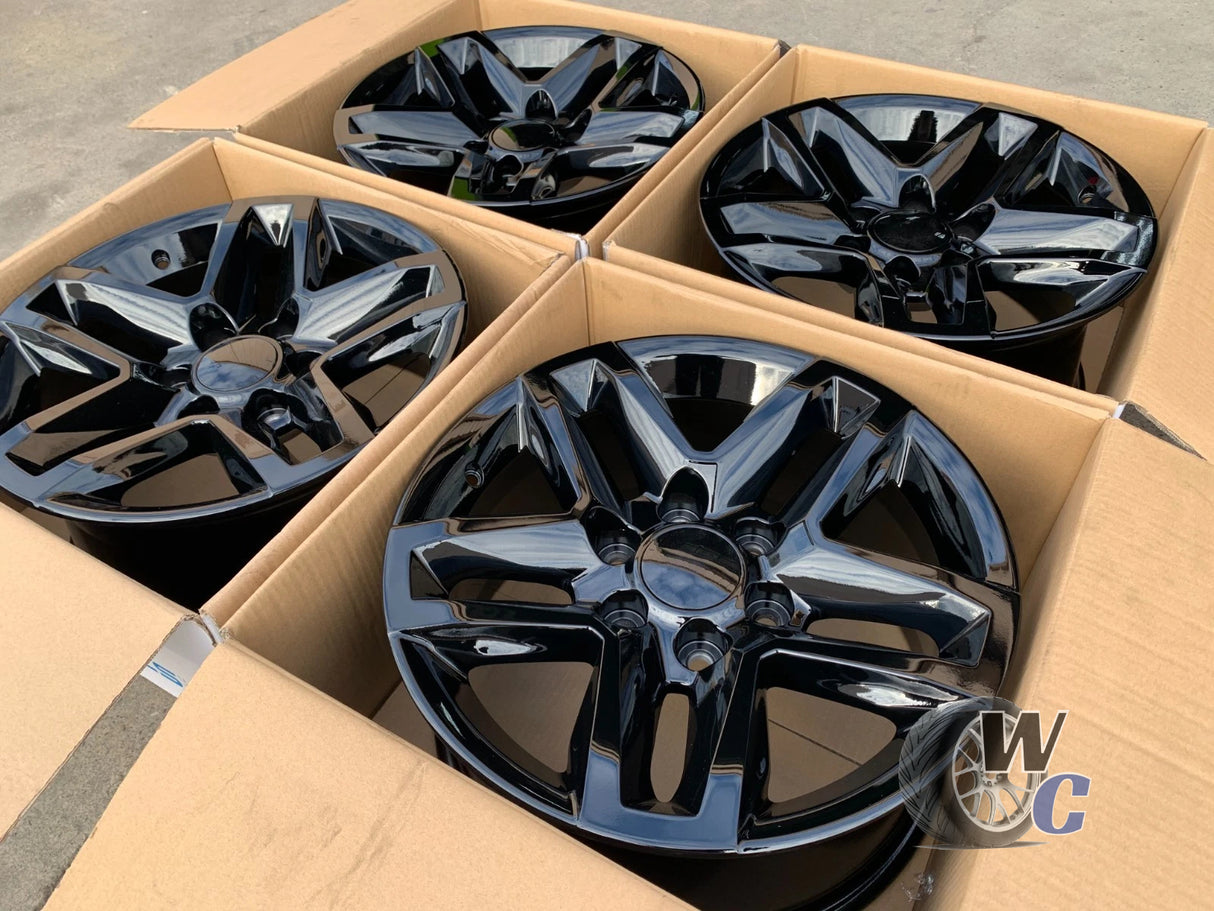 22” Wheels Fit Cadillac Escalade 1999–2026 | OE Style Rims | Gloss Black | Set of 4