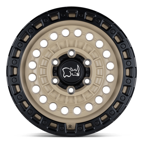 20" Black Rhino Hard Alloys SENTINEL DESERT SAND W/ BLACK RING 6X120