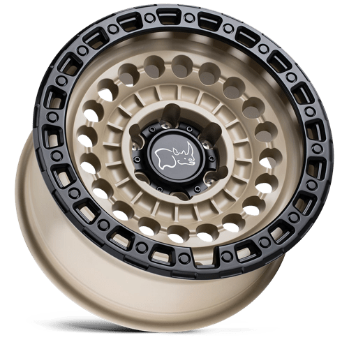 17" Black Rhino Hard Alloys SENTINEL DESERT SAND W/ BLACK RING 6X120
