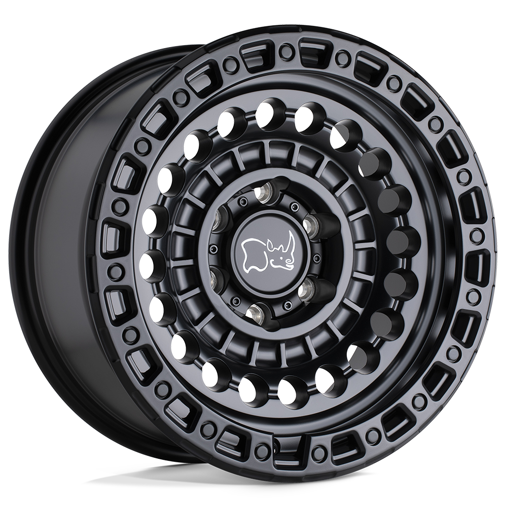 17" Black Rhino Hard Alloys SENTINEL MATTE BLACK 6X114.3