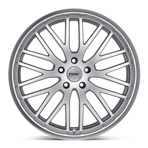 17" TSW SNETTERTON HYPER SILVER W/ MIRROR CUT LIP 5X120