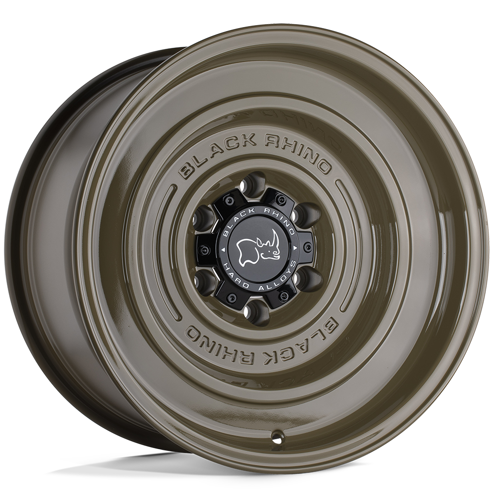 17" Black Rhino Hard Alloys SOLID GLOSS ALLIGATOR GREEN 6X139.7