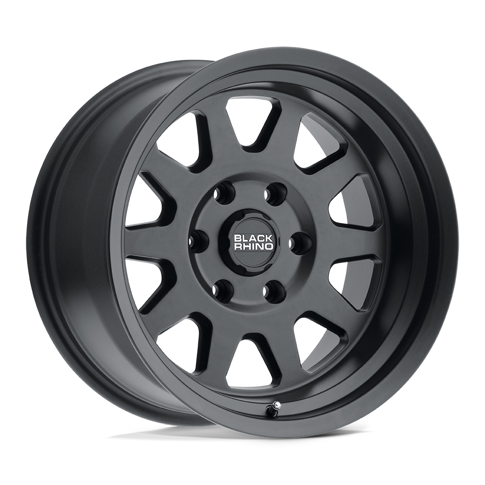 17" Black Rhino Hard Alloys STADIUM MATTE BLACK 5X150