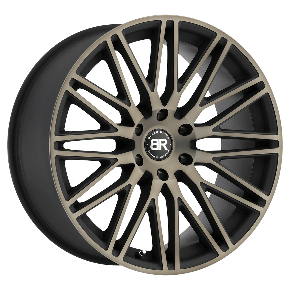 22" Black Rhino Hard Alloys ZULU MATTE BLACK W/ MACH DARK TINT 6X135