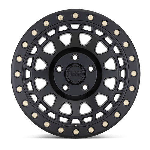 17" Black Rhino Hard Alloys PRIMM MATTE BLACK W/ BRASS BOLTS 6X139.7