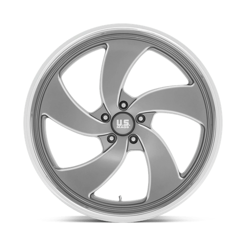 24X9 US Mag 1PC U133 DESPERADO ANTHRACITE MILLED DIAM-CUT LIP 5X120.65