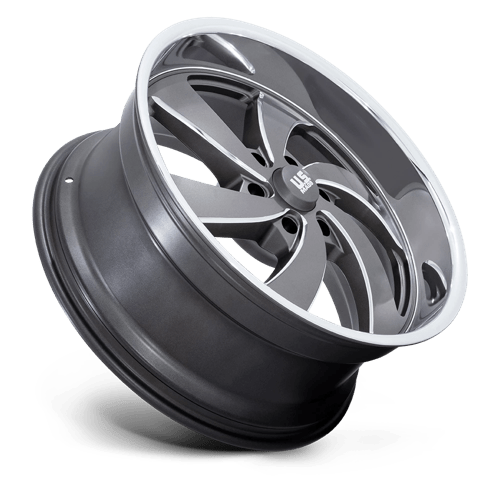 22X9 US Mag 1PC U133 DESPERADO ANTHRACITE MILLED DIAM-CUT LIP 6X139.7
