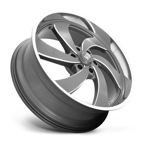 24X9 US Mag 1PC U133 DESPERADO ANTHRACITE MILLED DIAM-CUT LIP 6X135