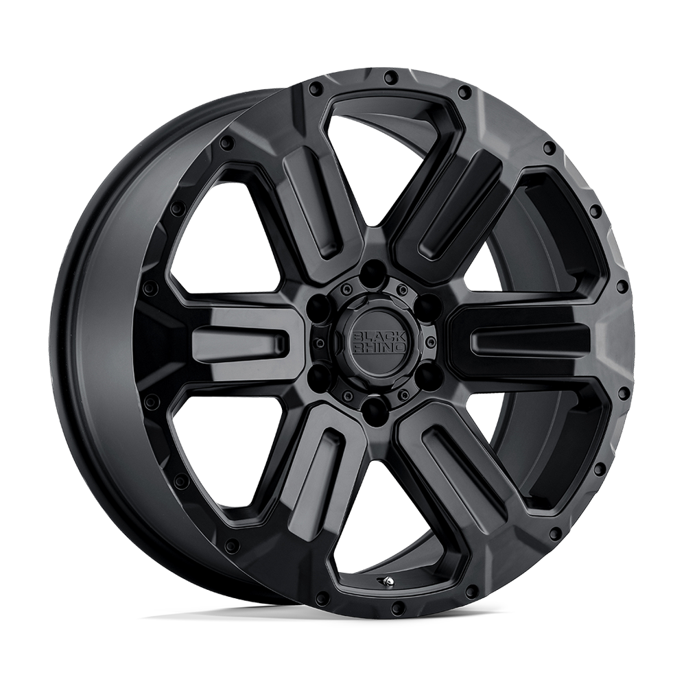 20" Black Rhino Hard Alloys WANAKA MATTE BLACK 6X114.3