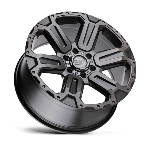 20" Black Rhino Hard Alloys WANAKA M-GUNMETAL W/ BRUSHED FACE 6X114.3