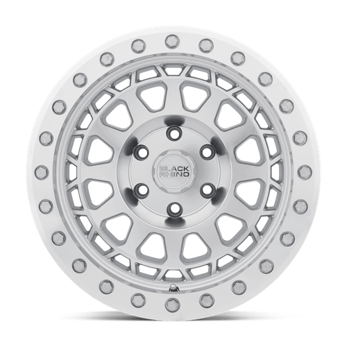 18X9.5 Black Rhino Hard Alloys PRIMM SILVER W/ MIRROR FACE MACH RG 8X165.1