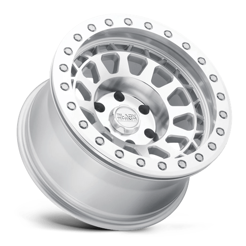 18X9.5 Black Rhino Hard Alloys PRIMM SILVER W/ MIRROR FACE MACH RG 8X165.1