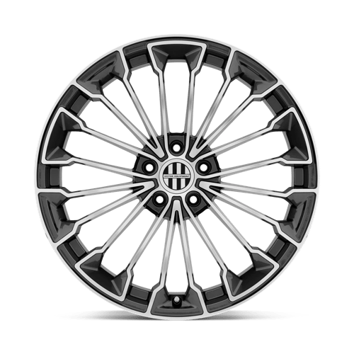 22X9 Victor Equipment WURTTEMBURG GUNMETAL W/ MIRROR CUT FACE 5X112