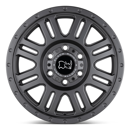 18" Black Rhino Hard Alloys YELLOWSTONE MATTE GUNMETAL 6X130