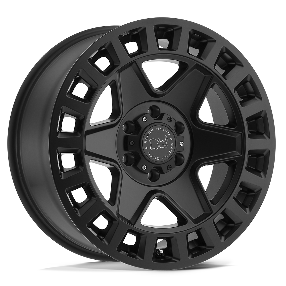 17" Black Rhino Hard Alloys YORK MATTE BLACK 6X130