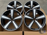 21” Wheels Fit PORSCHE MACAN ALL MODELS 2019–2025 |  OE Style Rims |  Gloss Black Machined Face |  Staggered Set of 4