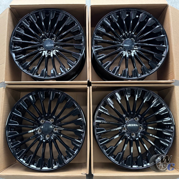 19” Wheels Fit Mercedes-Benz S-Class AMG 2014–2025 |  OE Style Rims |  Gloss Black |  Staggered Set of 4