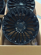 19” Wheels Fit Mercedes-Benz S-Class AMG 2014–2025 |  OE Style Rims |  Gloss Black |  Staggered Set of 4