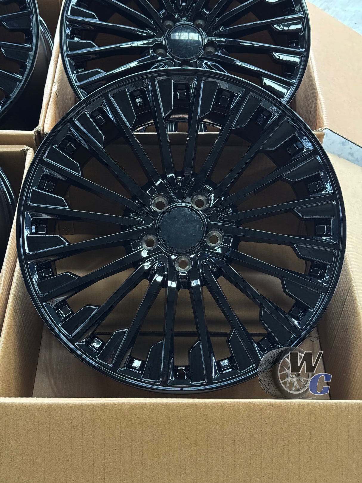 19” Wheels Fit Mercedes-Benz C-Class AMG 1997–2024 |  OE Style Rims |  Gloss Black |  Staggered Set of 4