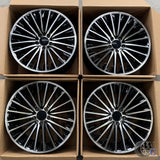 19” Wheels Fit Mercedes-Benz GLC AMG 2016–2026 |  OE Style Rims |  Gloss Black Machined Face |  Staggered Set of 4