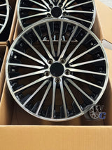 19” Wheels Fit Mercedes-Benz GLC AMG 2016–2026 |  OE Style Rims |  Gloss Black Machined Face |  Staggered Set of 4