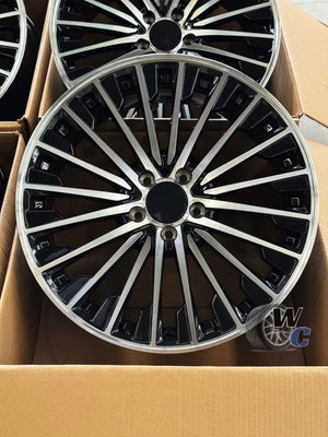 19” Wheels Fit Mercedes-Benz GLC AMG 2016–2026 |  OE Style Rims |  Gloss Black Machined Face |  Staggered Set of 4