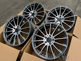 20” Wheels Fit Mercedes-Benz S-Class AMG 2007–2026 |  OE Style Rims |  Gun Metal Machined Face |  Staggered Set of 4