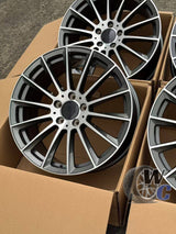 18” Wheels Fit Mercedes-Benz GLE AMG 2015–2026 |  OE Style Rims |  Gunmetal Machined Face |  Set of 4