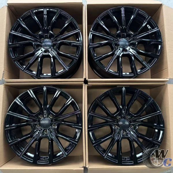 19” Wheels Fit BMW 3 Series 2012–2020 |  Factory Style Rims |  Gloss Black |  Staggered Set of 4